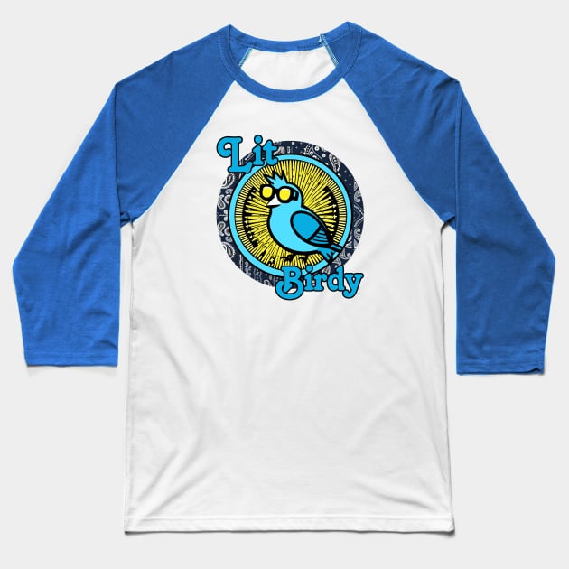 The Lit Birdy Baseball T-Shirt by Lit Birdy